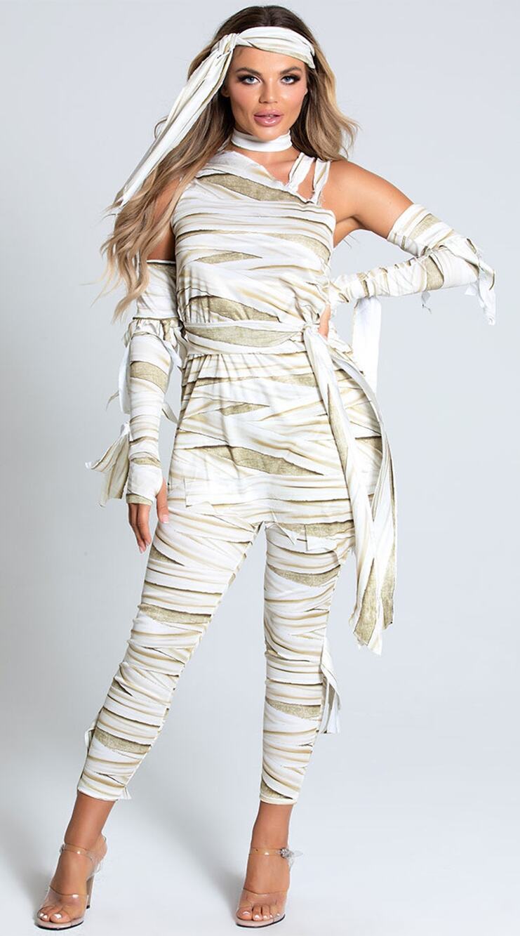 NEW Who's Your Mummy Sexy Mummy Halloween Costume Size Large - Picture 1 of 5